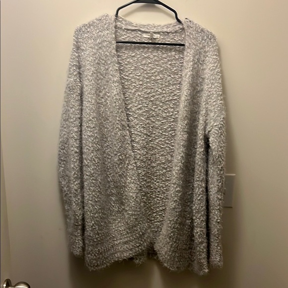 Maurice’s gray with silver accents cardigan Size Large - Picture 1 of 8